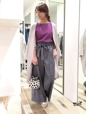 「春コート」｜DouDou_arisaさん（レディース・158cm）の春コーディネート