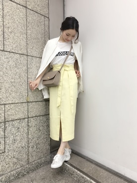 「SPERGA（スペルガ）のアイテム（シューズ）」を使った、DouDou_arisaさん（レディース・158cm）の春コーディネート