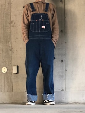「平成最後のWEARISTAセンバツ」｜「アイテム（サロペット/オーバーオール）」を使った、Yoheiさん（メンズ・175cm）の春コーディネート