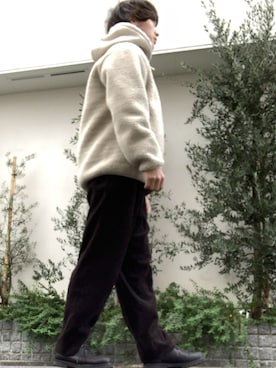 「BEDLAM（べトラム）のアイテム」を使った、Yoheiさん（メンズ・175cm）の冬コーディネート