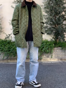 「アイテム（ステンカラーコート）」を使った、Yoheiさん（メンズ・175cm・20代）の春コーディネート