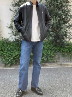 「GIORGIO ARMANI（ジョルジオアルマーニ）のアイテム（ジャケット/アウター）」を使った、Yoheiさん（メンズ・175cm）の春コーディネート