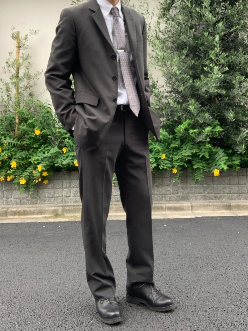 Yohji Yamamotoのセットアップを使った人気ファッションコーディネート