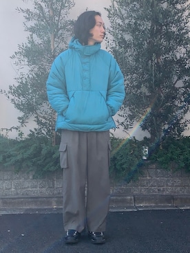 「DAIRIKU（ダイリク）のアイテム（ダウンジャケット/コート）」を使った、Yoheiさん（メンズ・175cm）の冬コーディネート