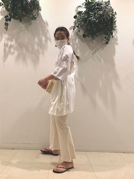 「Oriens JOURNAL STANDARD（オリエンス ジャーナルスタンダード）のアイテム（シューズ）」を使った、teeyさん（レディース・160cm）の夏コーディネート