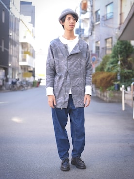 「masterkey（マスターキー）のアイテム（ジャケット/アウター）」を使った、Murphy さん（メンズ・171cm）の秋コーディネート