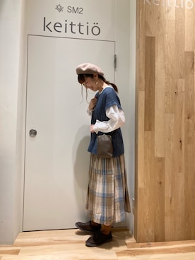 「サマンサ モスモス(Samansa Mos2)」｜「アイテム（アンサンブル）」を使った、タブンネさん（レディース・167cm）の秋コーディネート