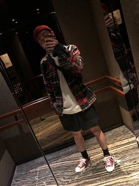 「アイテム（その他アウター）」を使った、hustler.77さん（メンズ・178cm・20代）の秋コーディネート