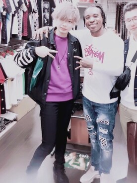 「semantic design（セマンティックデザイン）のアイテム」を使った、しうねこさん（メンズ・178cm）の春コーディネート