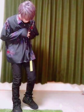 「semantic design（セマンティックデザイン）のアイテム」を使った、しうねこさん（メンズ・178cm）の夏コーディネート