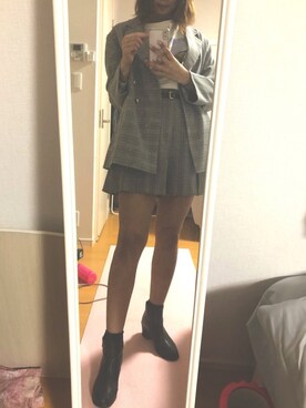 「MAJESTIC LEGON（マジェスティックレゴン）のアイテム（テーラードジャケット）」を使った、namiさん（レディース・163cm）の秋コーディネート