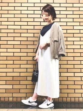 「OSMOSIS（オズモーシス）のアイテム（ジャケット/アウター）」を使った、ちゃんさん（レディース・154cm）の夏コーディネート