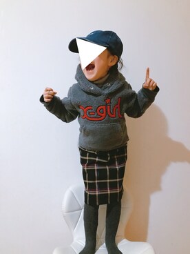 「Lee（リー）のアイテム（帽子）」を使った、morinanakoさん（キッズ・110cm）の冬コーディネート