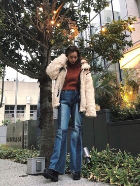 「りおなふく」｜Rionaさん（レディース・159cm）の冬コーディネート