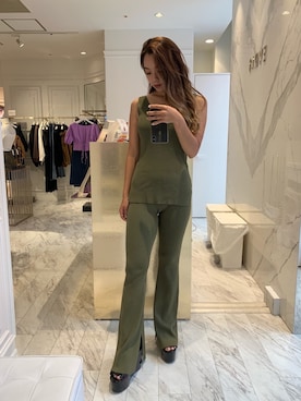 Rionaさん（レディース・159cm）の夏コーディネート