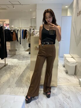 Rionaさん（レディース・159cm）の秋コーディネート