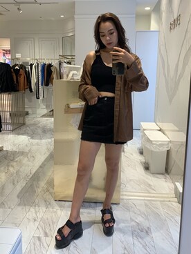 Rionaさん（レディース・159cm）の秋コーディネート