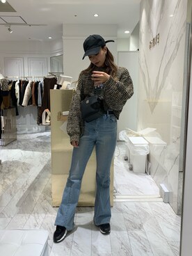 Rionaさん（レディース・159cm）の秋コーディネート