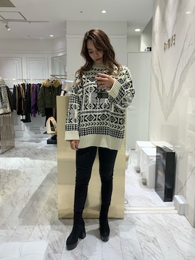 Rionaさん（レディース・159cm）の秋コーディネート