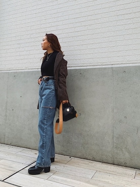 Rionaさん(レディース・159cm)の冬コーディネート