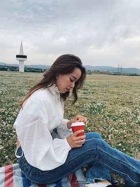 Rionaさん（レディース・159cm）の春コーディネート