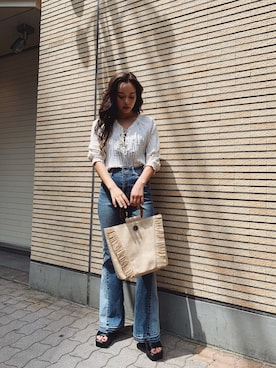 Rionaさん（レディース・159cm）の夏コーディネート