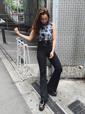 Rionaさん（レディース・159cm）の夏コーディネート