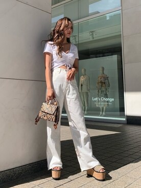 Rionaさん（レディース・159cm）の夏コーディネート