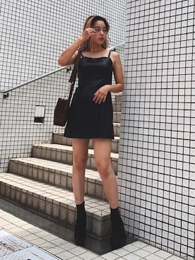 ワンピース レザー コーディネート Zozotown