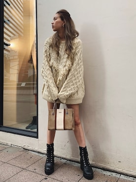 Rionaさん（レディース・159cm）の秋コーディネート