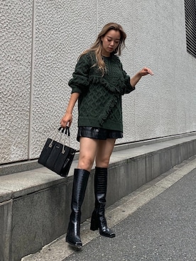 Rionaさん（レディース・159cm）の秋コーディネート