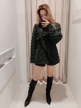 Rionaさん（レディース・159cm）の秋コーディネート