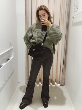 Rionaさん（レディース・159cm）の秋コーディネート