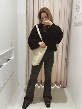 Rionaさん（レディース・159cm）の秋コーディネート