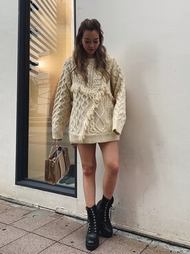 Rionaさん（レディース・159cm）の冬コーディネート