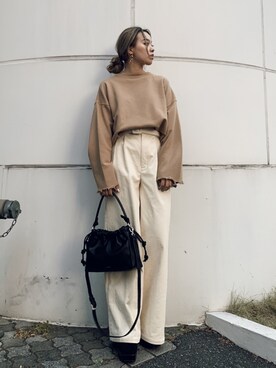 Rionaさん（レディース・159cm）の冬コーディネート