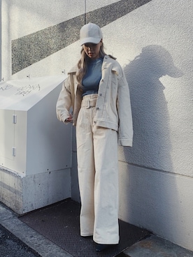 Rionaさん（レディース・159cm）の冬コーディネート