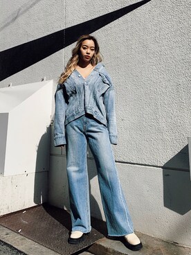 Rionaさん（レディース・159cm）の冬コーディネート