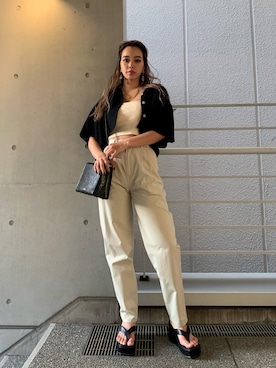 Rionaさん（レディース・159cm）の春コーディネート