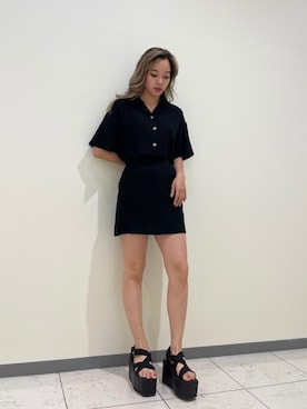 Rionaさん（レディース・159cm）の春コーディネート