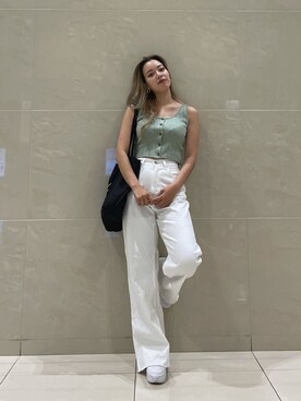 Rionaさん（レディース・159cm）の春コーディネート