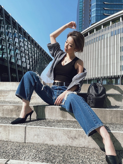 Gyda 天王寺miomisa Yamaokaさんのデニムパンツを使ったコーディネート Zozotown