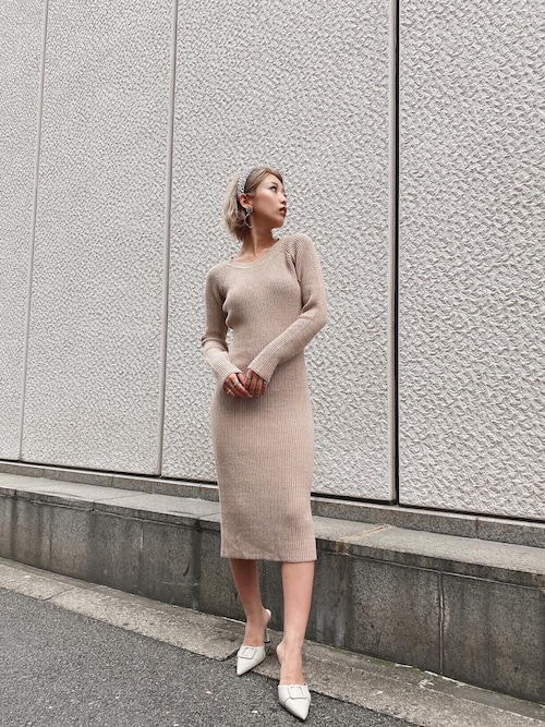 注目の 新品】2021SS☆GRIS Back Pleats One Piece /M