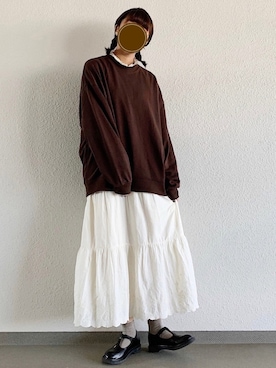 「スーパーオーバーサイズスウェット」｜sonさん（レディース・164cm）の春コーディネート