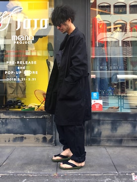 「Johnbull Private labo（ジョンブルプライベートラボ）のアイテム（その他アウター）」を使った、dasさん（メンズ・176cm）の春コーディネート