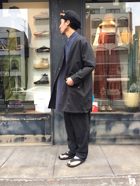 「Johnbull Private labo（ジョンブルプライベートラボ）のアイテム（ノーカラージャケット）」を使った、dasさん（メンズ・176cm）の春コーディネート