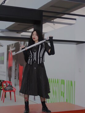 「盐系风格」｜「アイテム（ワンピース/ドレス）」を使った、YOJOさん（レディース・166cm）の冬コーディネート