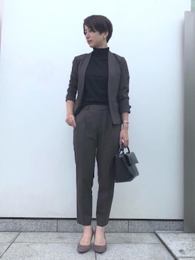 「ブラウンカラー」｜NOMUTRAさん（レディース・166cm）の秋コーディネート