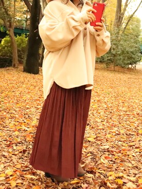 「rectangle（レクタングル）のアイテム（ダウンジャケット/コート）」を使った、こやま はるかさん（レディース・149cm）の冬コーディネート