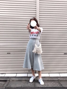「BEAMS」｜「アイテム（ヘアアクセサリー）」を使った、わいさん（レディース・162cm）の夏コーディネート